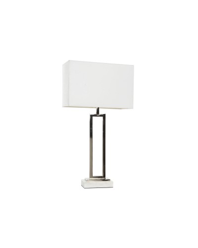 Lámpara de mesa Home ESPRIT Blanco Plateado 50 W 220 V