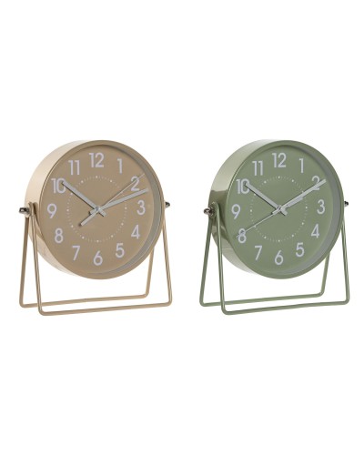 Stalinis laikrodis Home ESPRIT Beige (2 osaa)