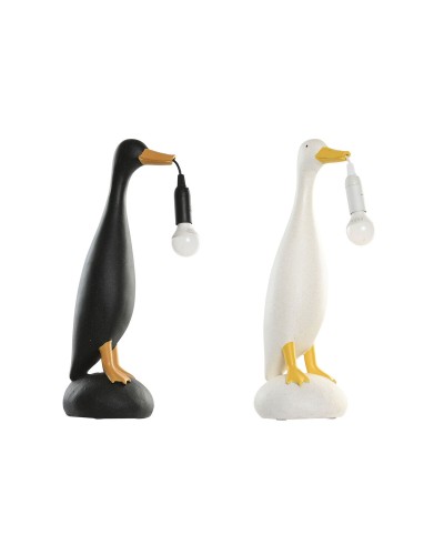 Lámpara de mesa Home ESPRIT Amarillo Blanco Negro 25 W 220 V (2 Unidades)