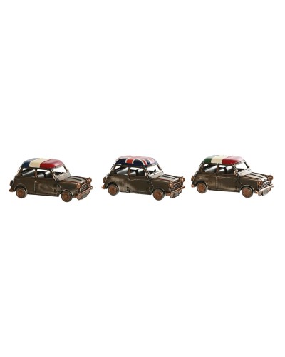 Figurine Décorative Home ESPRIT Doré Argenté Voiture Vintage 17 x 9 x 8 cm (3 Unités)