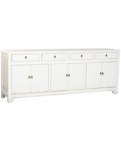 Dressoir Home ESPRIT Wit Elmhout 220 x 42 x 85 cm