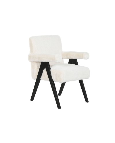 Fåtölj Home ESPRIT Vit Trä 54 x 64 x 86 cm