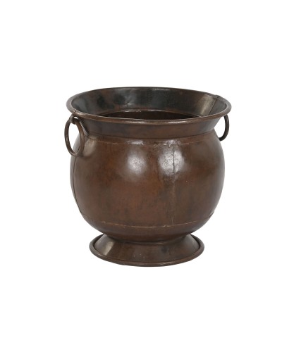 Jarrón Home ESPRIT Marrón Hierro 46 x 46 x 44 cm