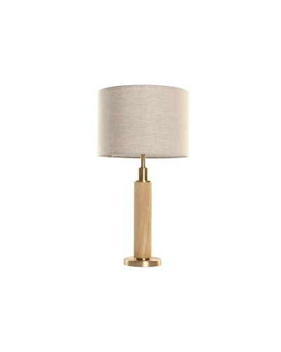 Bordslampa Home ESPRIT Beige Gyllene 50 W 220 V