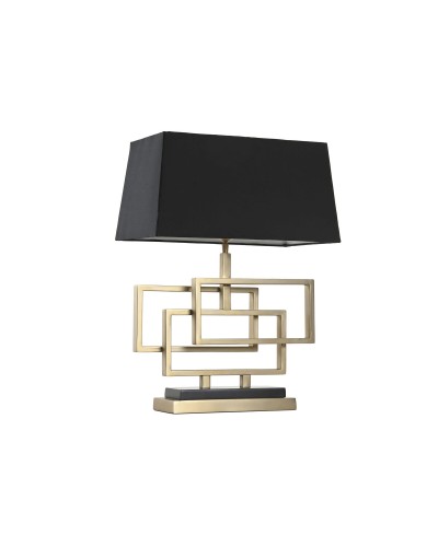 Lámpara de mesa Home ESPRIT Negro Dorado 50 W 220 V