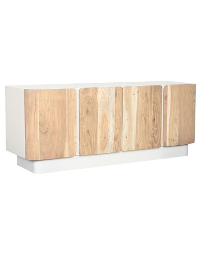 Tv-meubel Home ESPRIT Wit Natuurlijk 140 x 40 x 55 cm