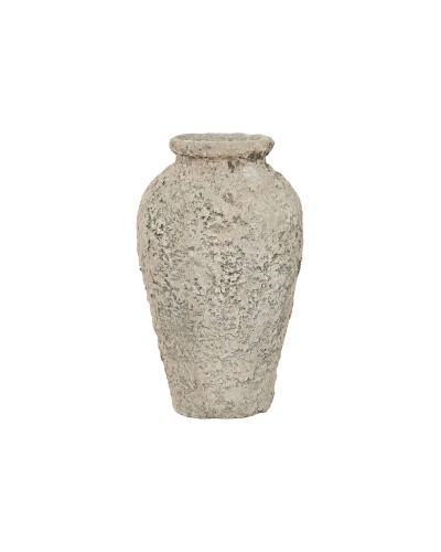 Vase Home ESPRIT Grau Terrakotta 25 x 25 x 50 cm
