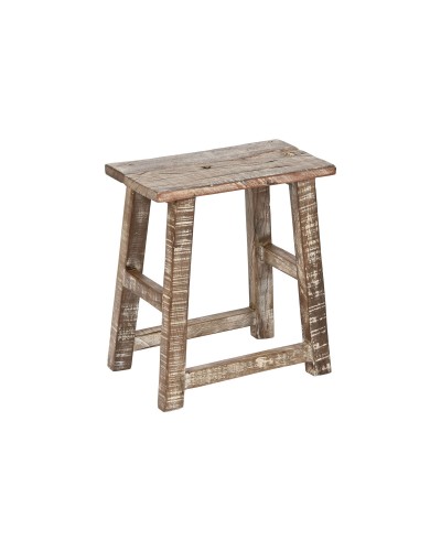 Side table Home ESPRIT White Brown 45 x 25 x 51 cm