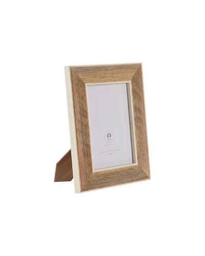 Cornice Portafoto Home ESPRIT Bianco Naturale Resina Legno di mango Città