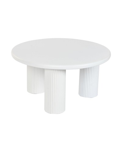 Sidobord Home ESPRIT Vit 75 x 75 x 40 cm