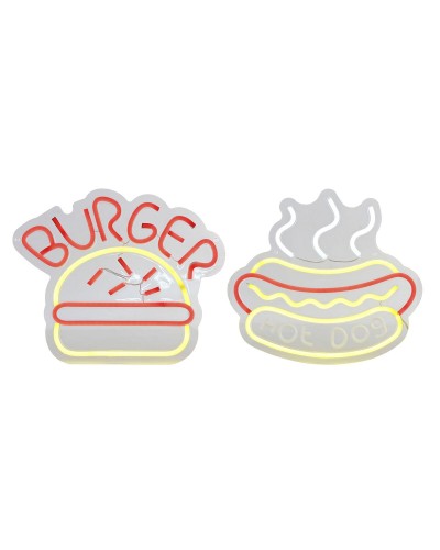 Décoration lumineuse Home ESPRIT Acrylique Urbaine 30 X 1,5 X 28 CM (2 Unités)