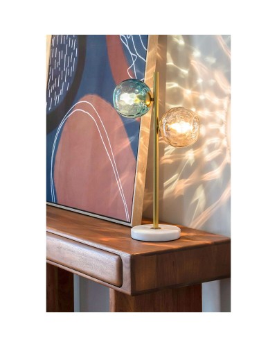 Bordslampa Home ESPRIT Silvrig 40 W 220 V