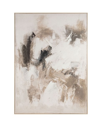 Schilderij Home ESPRIT Wit Beige Abstract Stads 130 x 5 x 180 cm
