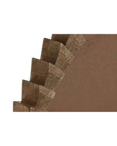 Väggspegel Home ESPRIT Naturell Modern 75 x 3 x 75 cm