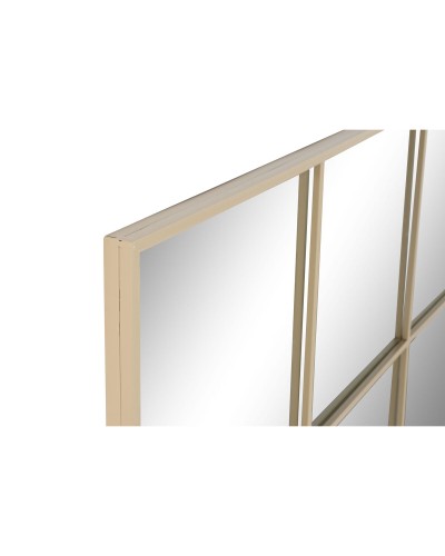 Espejo de pared Home ESPRIT Beige Ventana Scandi 122 x 2 x 122 cm