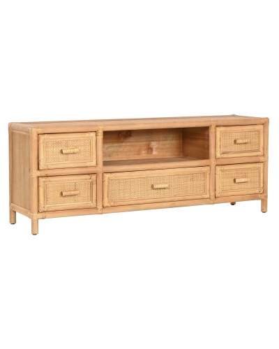 Tv-meubel Home ESPRIT Lichtbruin 120 x 30 x 45 cm