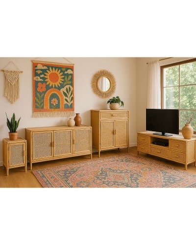 Mesa auxiliar Home ESPRIT Marrón claro