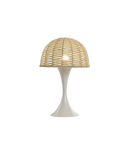 Lampe de bureau Home ESPRIT Blanc Marron 50 W 220 V