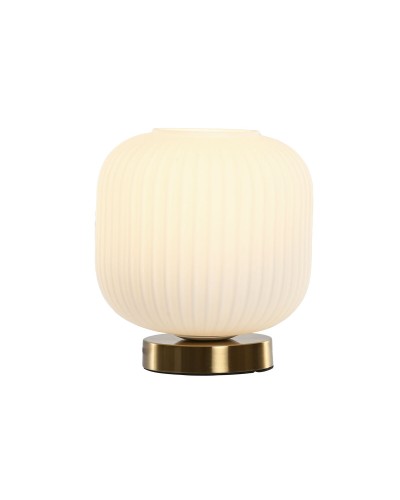 Lámpara de mesa Home ESPRIT Blanco Dorado