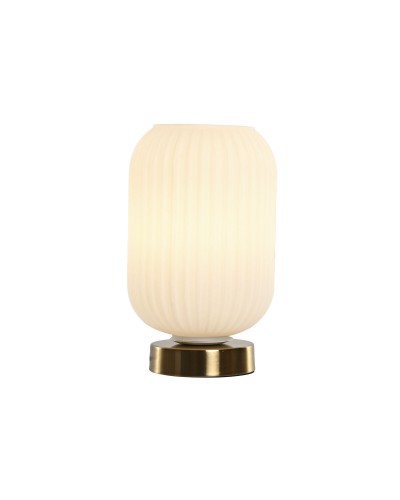 Bureaulamp Home ESPRIT Wit Gouden 50 W 220 V