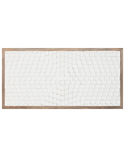 Testiera del Letto Home ESPRIT Bianco Naturale 180 X 5 X 90 CM