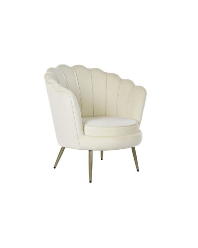 Fauteuil Home ESPRIT Crème 80 x 75 x 86 cm