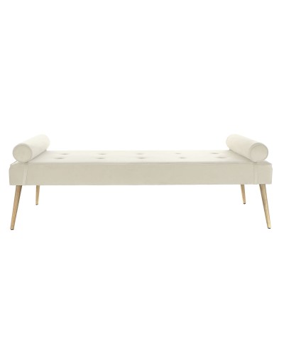 Divan Home ESPRIT Kräm Metall 184 x 76 x 62 cm