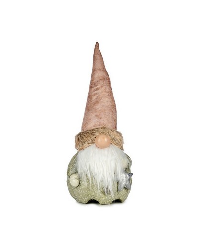 Figura Decorativa Luz Estrella Duende 21 x 55 x 22 cm Gris Rosa Resina