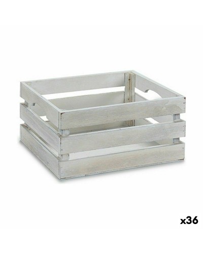 Dekorationslåda Vit Trä 21 x 11 x 14,5 cm (36 antal)