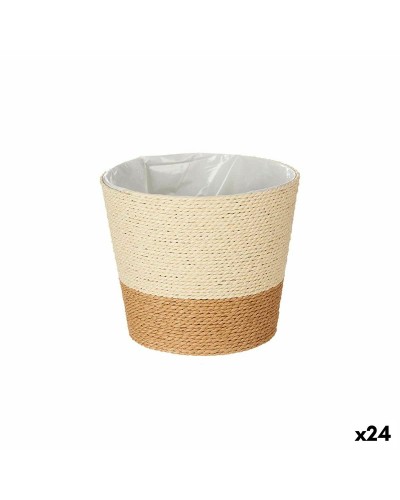Blumentopf Ibergarden WY21-71 Braun Schnur Kunststoff 19,5 x 17,5 x 19,5 cm 19,5 x 16,5 x 19,5 cm (24 Stück)