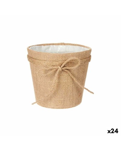 Kruka Ibergarden 86450 Brun Tyg Lasso 16 x 15 x 16 cm (24 antal)