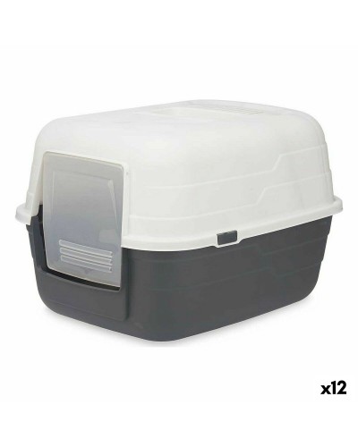 Lettiera per Gatti Mascow 87952 Grigio Antracite Plastica 48 x 32 x 38 cm (12 Unità)