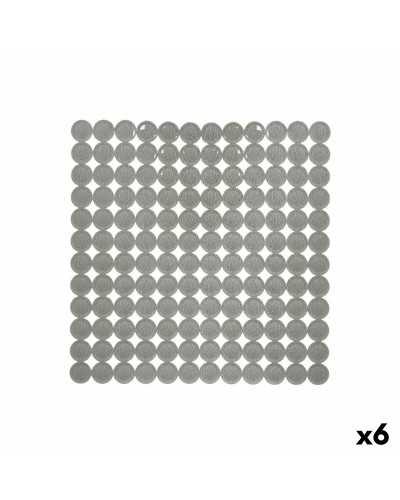Rutschfeste Duschmatte Grau PVC 54 x 54 x 1 cm (6 Stück)