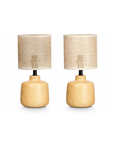 Tischlampe Braun 60 W 2 Stück