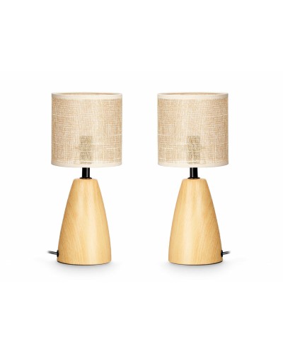 Tischlampe Braun 60 W 2 Stück