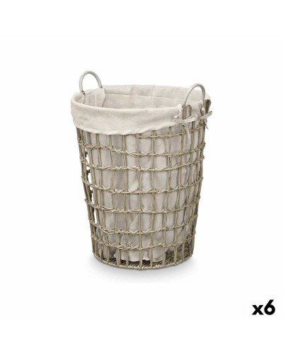 Cesto Kipit HX30550 Grigio Poliestere Stoffa polipropilene Ferro Plastica 50 % cotone (6 Unità)