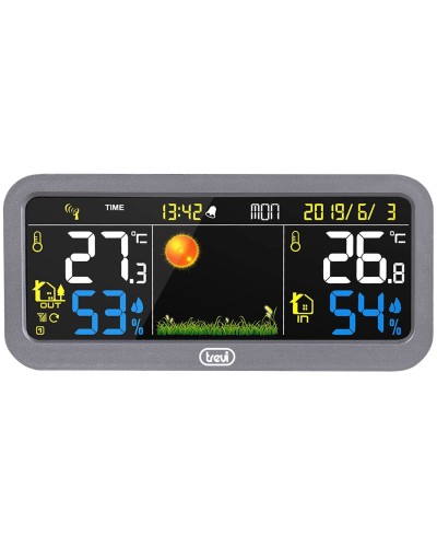 Multi-function Weather Station Trevi 3P20 RC Grey 6,3"