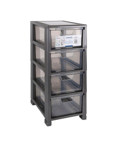 Commode Tontarelli Ligne Mini Grise | Gain de place et Fonctionnelle
