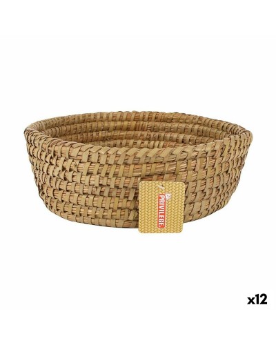 Veelzijdige mand Privilege Korne Bruin 27 x 27 x 9 cm vlechtwerk Rond (12 Stuks)