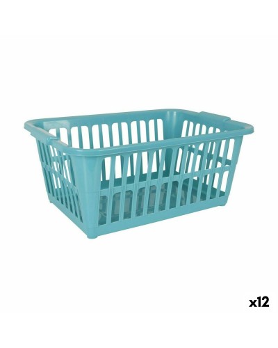 Tontarelli Classic Laundry Basket 35L, 58x41x24 cm, Light Blue
