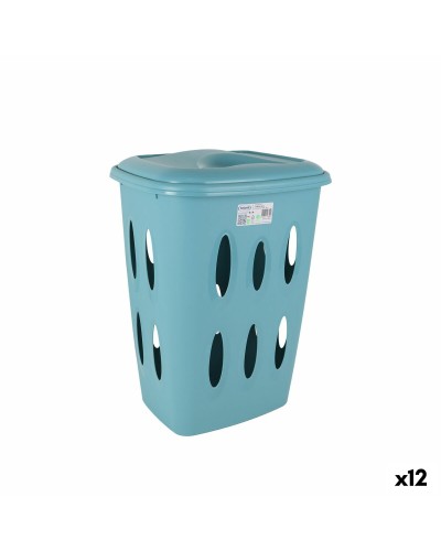 Cesto Tontarelli Laundry per Panni Sporchi, Azzurro 41x33x54,5 cm (12 pz)