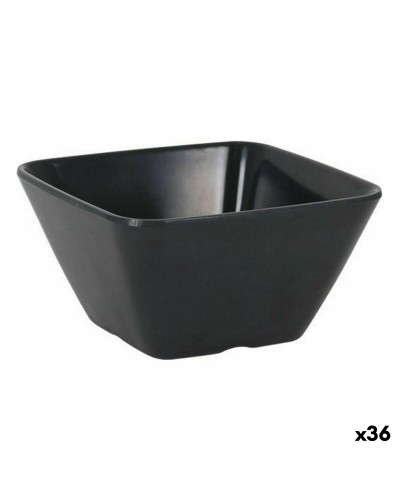 Bol para Aperitivos de Melamina La Mediterránea Antracita, 10x10x5 cm, Set de 36
