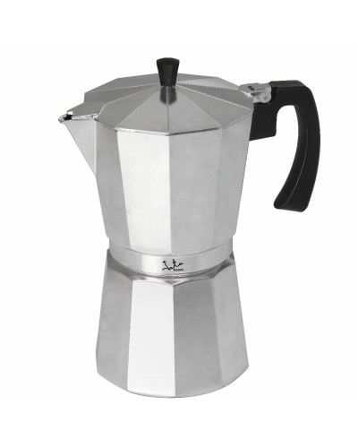 JATA CCA9 Cafetière Italienne Aluminium 9 Tasses Argent - Moka Traditionnel
