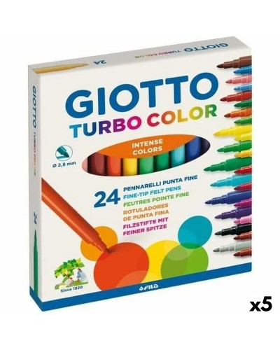 Tuschpennor Giotto Turbo Color Multicolour (5 antal)