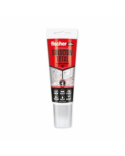 Fischer MS Total Transparent Sealant/Adhesive for Durable and Waterproof Seals (80 ml)
