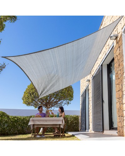 InnovaGoods Reshad Rectangular Sail Sunshade, 3 x 4 m, Sun Shade for Terraces and Gardens
