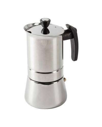San Ignacio Moods SG-3593: Italian Coffee Maker 4 Cups Stainless Steel
