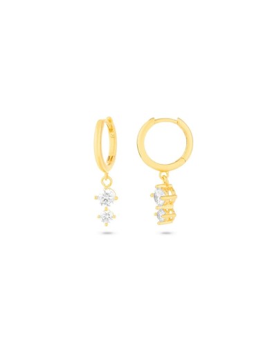 Pendientes Radiant Mujer RY000007 Acero Inoxidable 2cm - Elegantes & Luminosos
