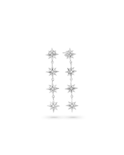 Boucles d'oreilles Femme Acier Inoxydable 5cm Radiantes - Élégantes et Lumineuses
