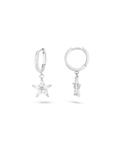 Boucles d'oreilles Radiantes Femme Acier Inoxydable 2.5cm - Élégantes et Lumineuses
